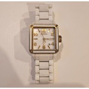Brera Orologi Stella Mother of Pearl Gold Square Face Ladies Watch BWST2CWHRGN